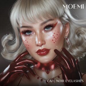 Rzęsy Ciemny Brąz CAFE NOIR Moemi Lashes – Najlepsze Brązowe Rzęsy Skręt L