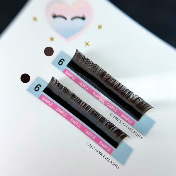 Rzęsy Ciemny Brąz ESPRESSO Moemi Lashes – Najlepsze Brązowe Rzęsy do Przedłużania