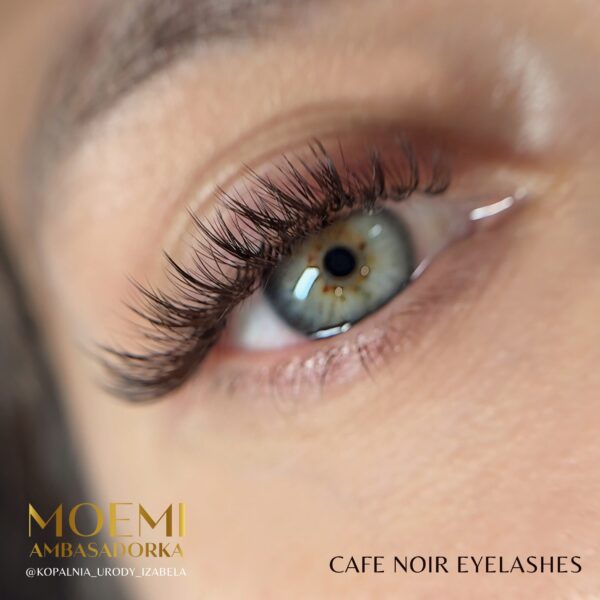 Rzęsy Ciemny Brąz CAFE NOIR Moemi Lashes – Najlepsze Brązowe Rzęsy do Przedłużania