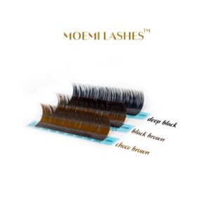 Brązowe Rzęsy Choco Brown Moemi Lashes Skręt M