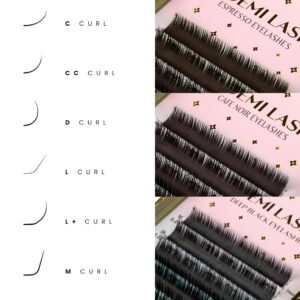 Brązowe Rzęsy Choco Brown Moemi Lashes Skręt M