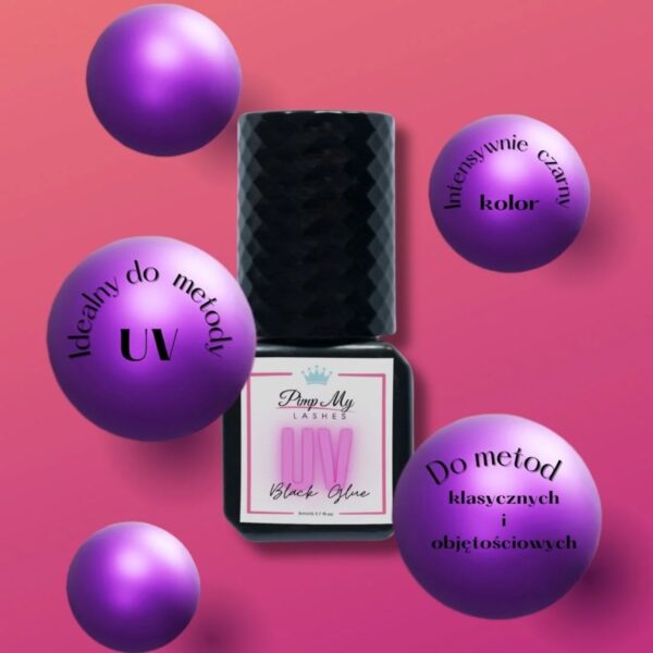 UV Black Glue Pimp My Lashes – Klej do Przedłużania Rzęs UV
