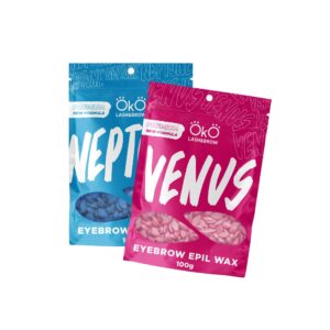 Wosk do depilacji brwi OKO Lash&Brow — Neptune (niebieski) lub Venus (różowy) — 100g
