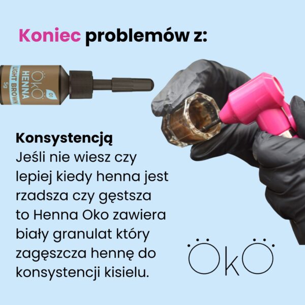 Henna Pudrowa do Farbowania Brwi OKO Power Powder — 10g | Mocne Krycie i Naturalny Efekt