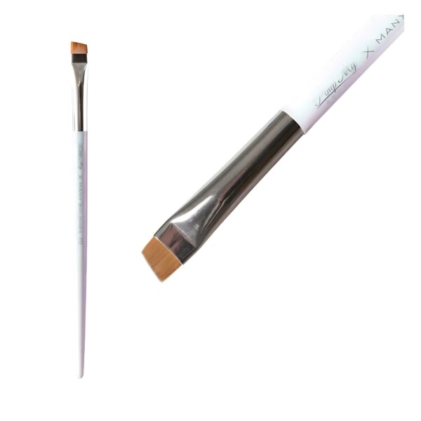 Pędzel Many Beauty X Pimp My Brows 01 – Skośny, Szeroki, Holograficzny Pędzel do Brwi