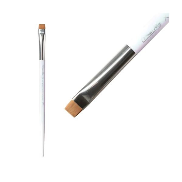 Pędzel Many Beauty X Pimp My Brows 02 – Prosty, Szeroki, Holograficzny Pędzel do Brwi