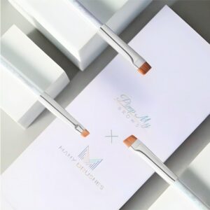 Pędzel Many Beauty X Pimp My Brows 02 – Prosty, Szeroki, Holograficzny Pędzel do Brwi