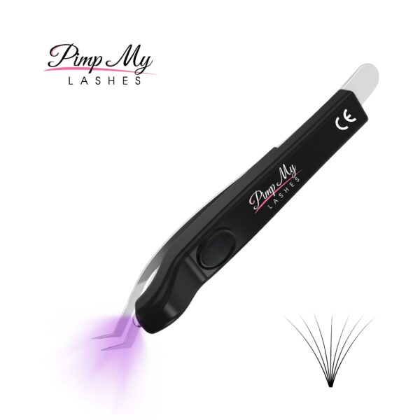 Mini lampa UV na pęsetę do przedłużania rzęs Lash LED Lamp UV Pimp My Lashes