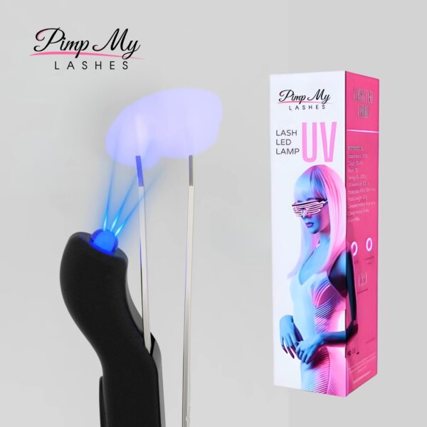 Mini lampa UV na pęsetę do przedłużania rzęs Lash LED Lamp UV Pimp My Lashes