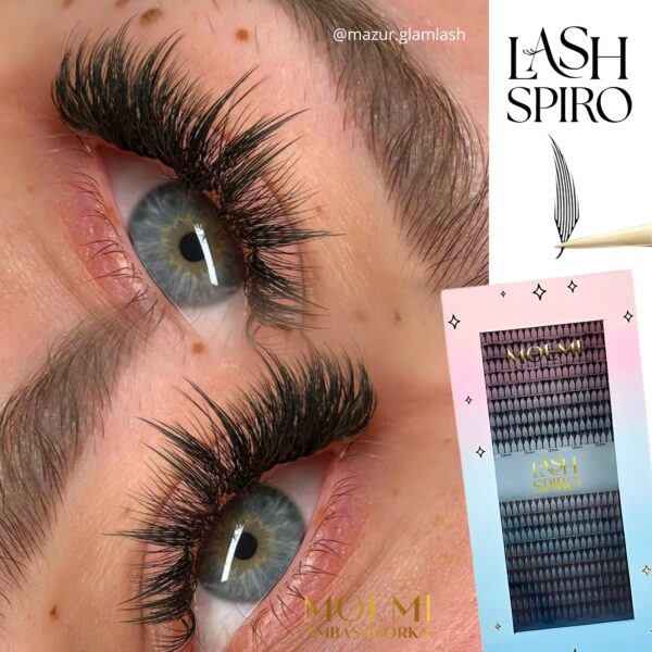 Rzęsy Anime Lashes Moemi Lash Spiro – Efekt Manga, Rzęsy Piórka, Mokry Look