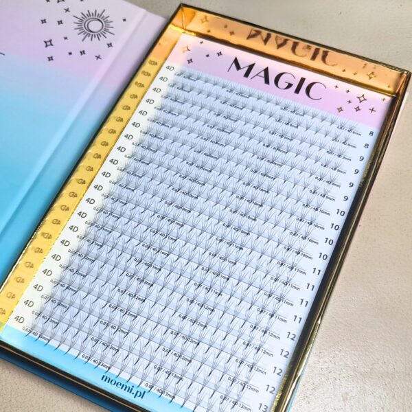 Rzęsy Kępki Magic 4D 400szt Moemi Lashes - Gotowe Kępki Do Przedłużania Rzęs