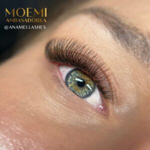 OUTLET Rzęsy FOREST Moemi Lashes – Brązowe Rzęsy z Zieloną Poświatą (Black Green) do Przedłużania