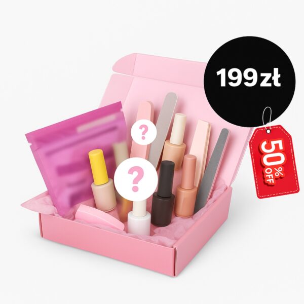 Mystery Box Paznokcie | Hity do -50% | Pudełko Niespodzianka do Stylizacji Paznokci