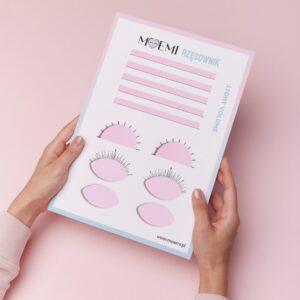 Karty Pracy do Ćwiczeń Przedłużania Rzęs – Light Volume Moemi Rzęsownik | Ćwicz Lekkie Kępki o Naturalnym Efekcie