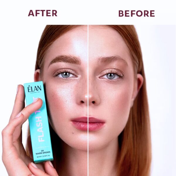 ÉLAN FLASH TINT 13 Milk Chocolate 10ml – Farba do brwi bez oksydantu i amoniaku