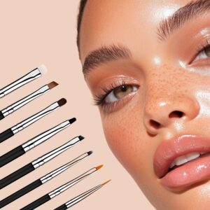 HULU Perfect Cat Eye – Zestaw 8 precyzyjnych pędzli do brwi, makijażu i liftingu rzęs