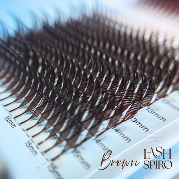 Brązowe Rzęsy Anime Lashes Moemi Lash Spiro – Efekt Manga, Rzęsy Piórka, Mokry Look
