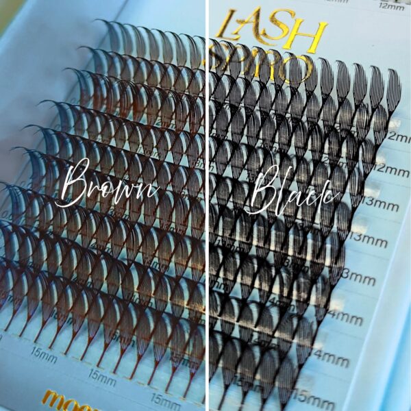 Brązowe Rzęsy Anime Lashes Moemi Lash Spiro – Efekt Manga, Rzęsy Piórka, Mokry Look
