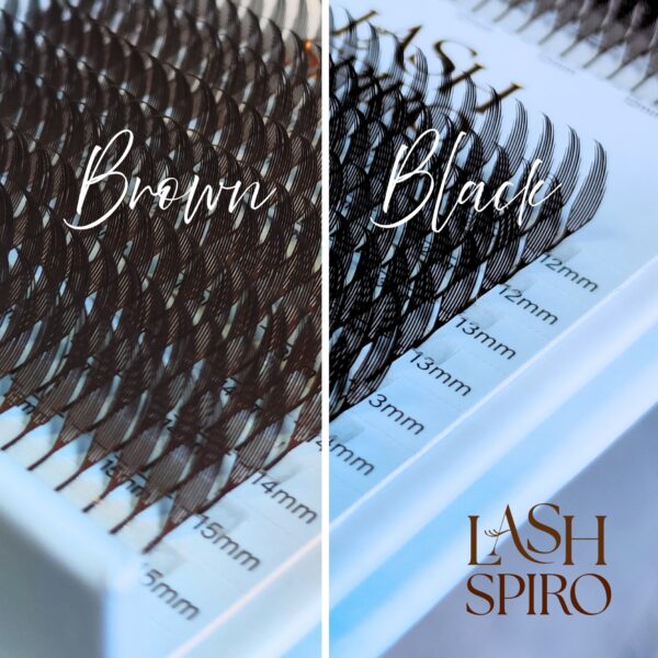 Brązowe Rzęsy Anime Lashes Moemi Lash Spiro – Efekt Manga, Rzęsy Piórka, Mokry Look