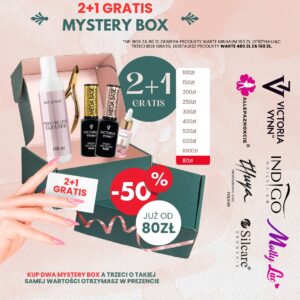 Mystery Box Paznokcie | Hity do -50% | Pudełko Niespodzianka do Stylizacji Paznokci
