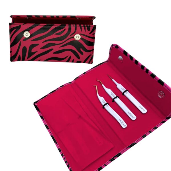 Etui na Pęsety do Przedłużania Rzęs – Eleganckie | 6 Pęset | Kolekcja MOEMI
