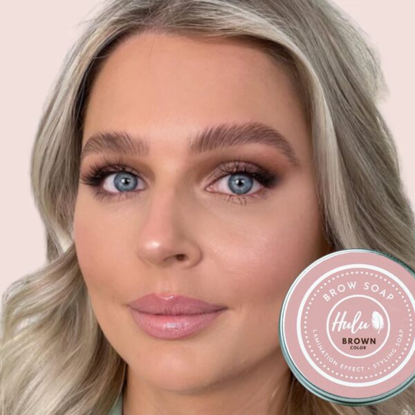 Hulu Brow Soap – Brązowe Mydełko do brwi BROWN COLOR 30ml