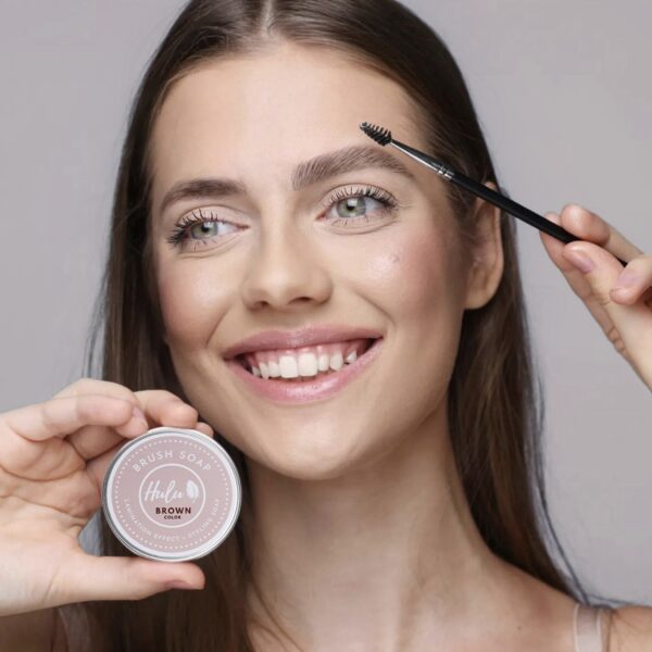 Hulu Brow Soap – Brązowe Mydełko do brwi BROWN COLOR 30ml