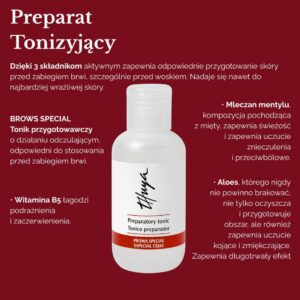 Tonik do brwi przed depilacją Thuya Brows Special 100ml – do skóry wrażliwej, łagodzący i odświeżający