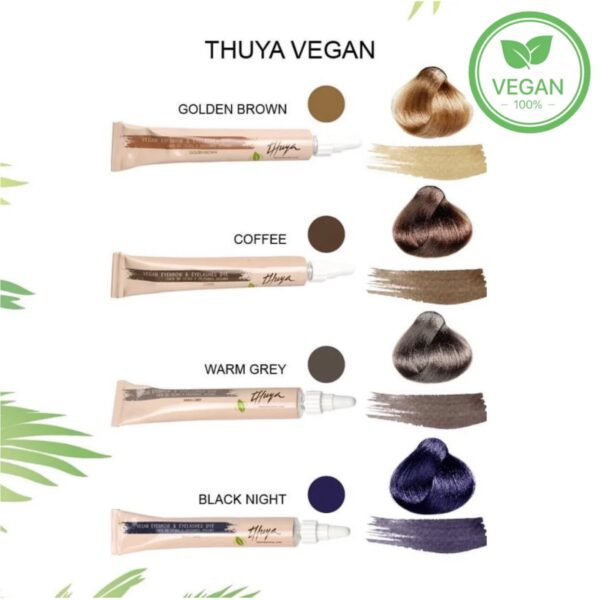 Thuya Vegan – Wegańska Farba Arganowo-Aloesowa do Koloryzacji Brwi i Rzęs (14 ml)