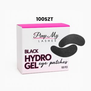 Czarne Hydrożelowe Płatki pod Oczy do Rzęs UV LED – 100 sztuk (50 par) | Pimp My Lashes