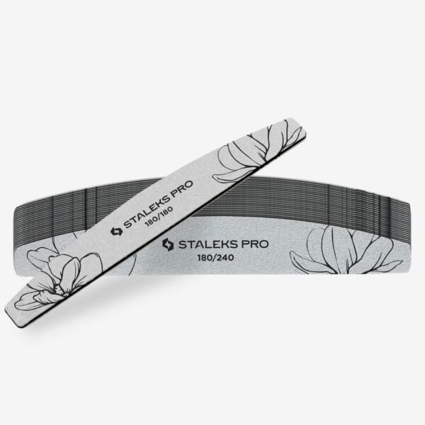 Pilnik do paznokci Staleks Expert 40 półksiężyc 180/240 grit – mineralny, jednorazowy 1 szt