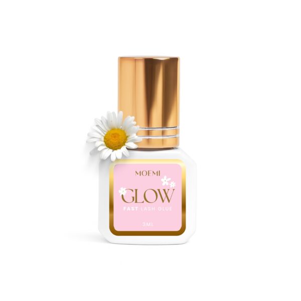 GLOW Moemi 3ml – półsekundowy klej do rzęs 0,5s | Szybki i trwały klej do przedłużania rzęs