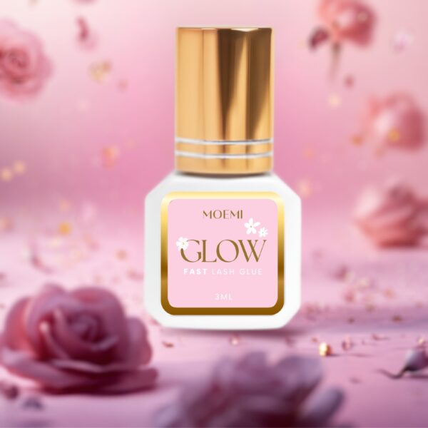 GLOW Moemi 3ml – półsekundowy klej do rzęs 0,5s | Szybki i trwały klej do przedłużania rzęs