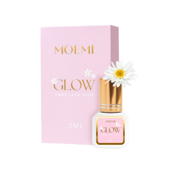 GLOW Moemi 3ml – półsekundowy klej do rzęs 0,5s | Szybki i trwały klej do przedłużania rzęs