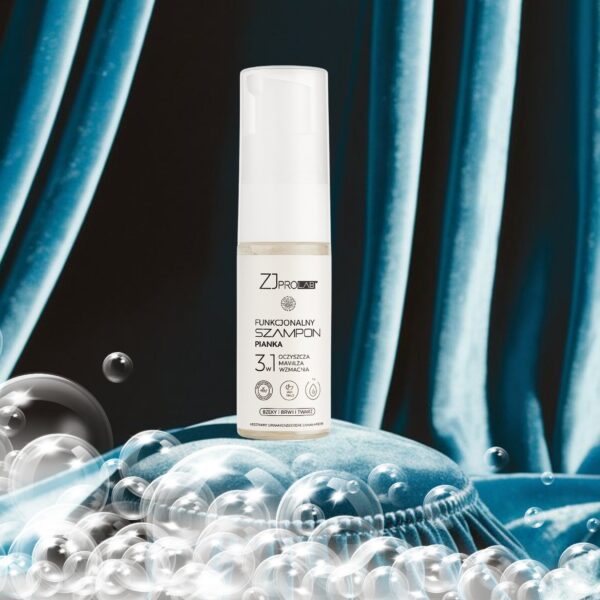 Szampon do rzęs i brwi w piance ZJ PROLAB® 30 ml – naturalna pielęgnacja po przedłużaniu