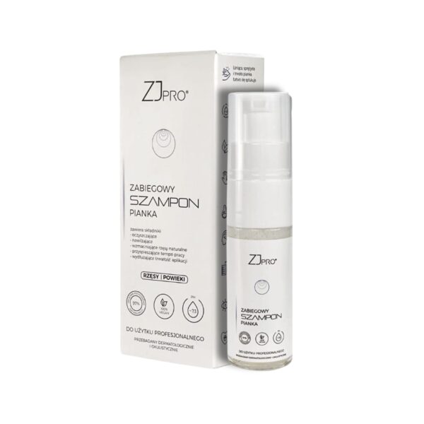 Szampon Pianka do Rzęs ZJ PRO® 30 ml – Oczyszczanie Przed Stylizacją