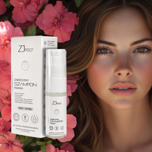 Szampon Pianka do Rzęs ZJ PRO® 30 ml – Oczyszczanie Przed Stylizacją