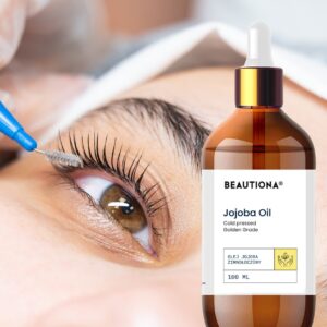 Olej Jojoba Po Liftingu Rzęs i Depilacji Twarzy – 100% Naturalny, 100 ml
