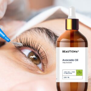 Naturalny Olej Awokado 100 ml – Zimnotłoczony, Nierafinowany | Do Brwi, Rzęs, Paznokci i Twarzy