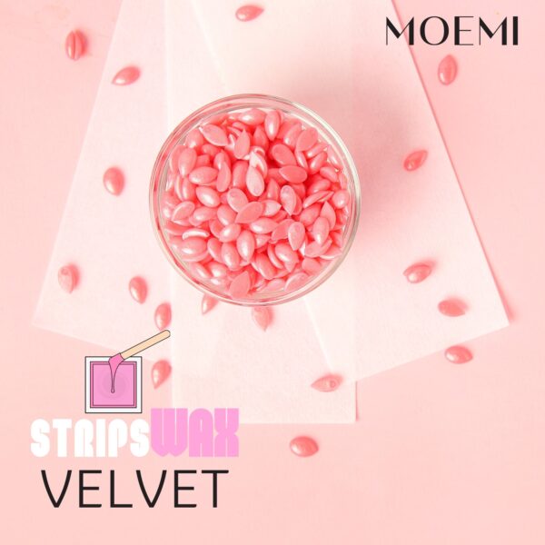 MOEMI Strips Wax Velvet – Profesjonalne paski do ciepłego wosku 100 szt