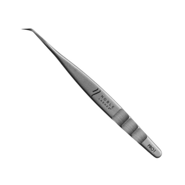 Pęseta do rzęs Noble Volume PRO 1 – L, 50° | Profesjonalna pęseta do przedłużania rzęs objętościowych 2D–4D
