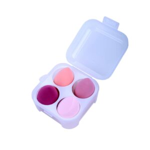 Gąbka do makijażu z organizerem – Blender Box Pink (4 sztuki)