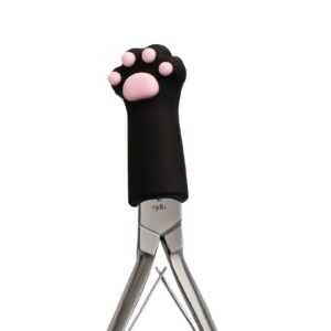 Silikonowa osłonka na cążki – kocia łapka BLACK | Etui na narzędzia do manicure