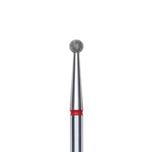 Staleks Frez Diamentowy Kulka Czerwona 2,5 mm EXPERT – Profesjonalny Frez do Manicure i Pedicure