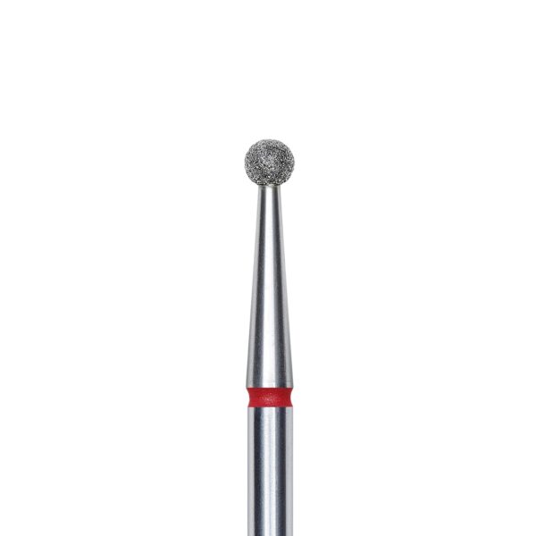 Staleks Frez Diamentowy Kulka Czerwona 2,5 mm EXPERT – Profesjonalny Frez do Manicure i Pedicure