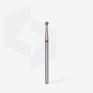 Staleks Frez Diamentowy Kulka Czerwona 2,5 mm EXPERT – Profesjonalny Frez do Manicure i Pedicure