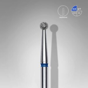 STALEKS Frez Diamentowy 2,5 mm Kulka Niebieska – Manicure, Pedicure, Podologia