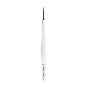 Pęseta do przedłużania rzęs Noble Lashes White Straight – Profesjonalna, Prosta, Stal Nierdzewna