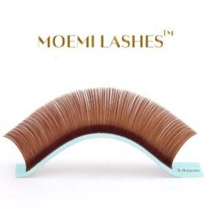Rzęsy Jasny Brąz MEDIUM BROWN Moemi Lashes – Rzęsy Jasno Brązowe do Przedłużania