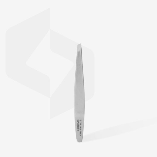 Staleks Expert 62 Type 4 – Profesjonalna skośna pęseta do brwi (wąska, do cienkich włosków)